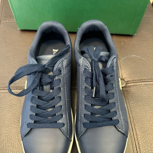 Lacoste Womens Carnaby EVO119 Navy/Off white shoes - Picture 4 of 12
